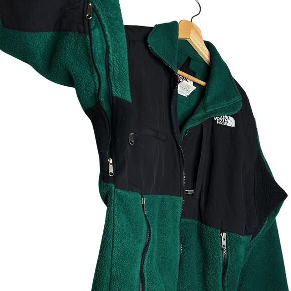 North Face Retro Evergreen Vintage 1995 Denali Fleece Jacket Zip Women Small - Picture 5 of 14